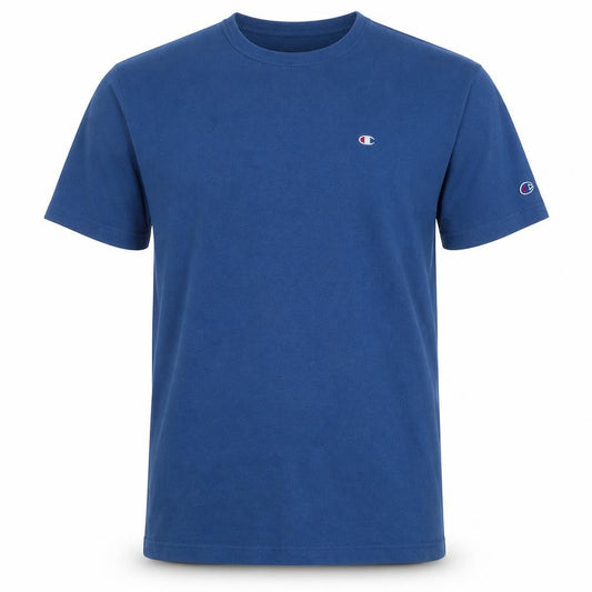 Champion Men's Blue XL Crew Neck Cotton T-Shirt