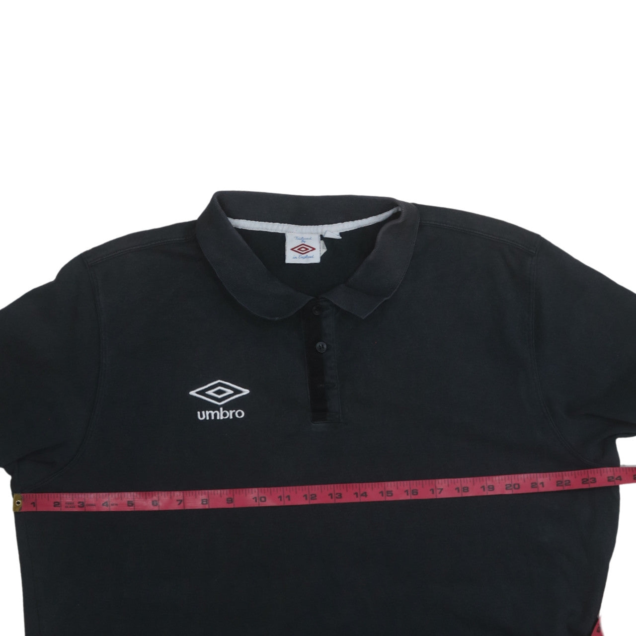Umbro Men's Black 2XL Short Sleeve Cotton Blend Polo Shirt