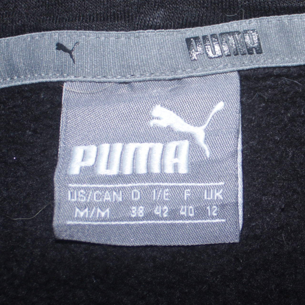 Puma Women's Black Hoodie Size 12 Pullover Sweatshirt Logo Style
