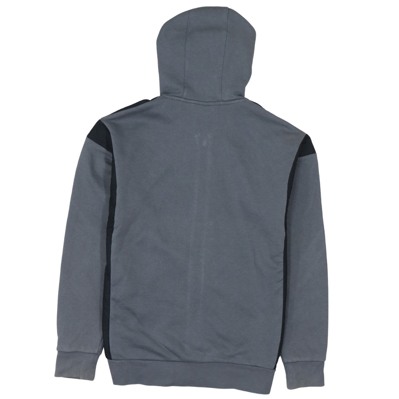 Adidas Boys Grey Full Zip Hoodie Sweatshirt Size 164 Classic Fit