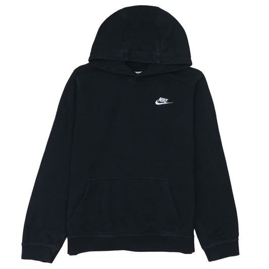 Nike Boys Black XL Pullover Hoodie with Logo