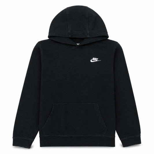Nike Boys Black XL Pullover Hoodie with Logo