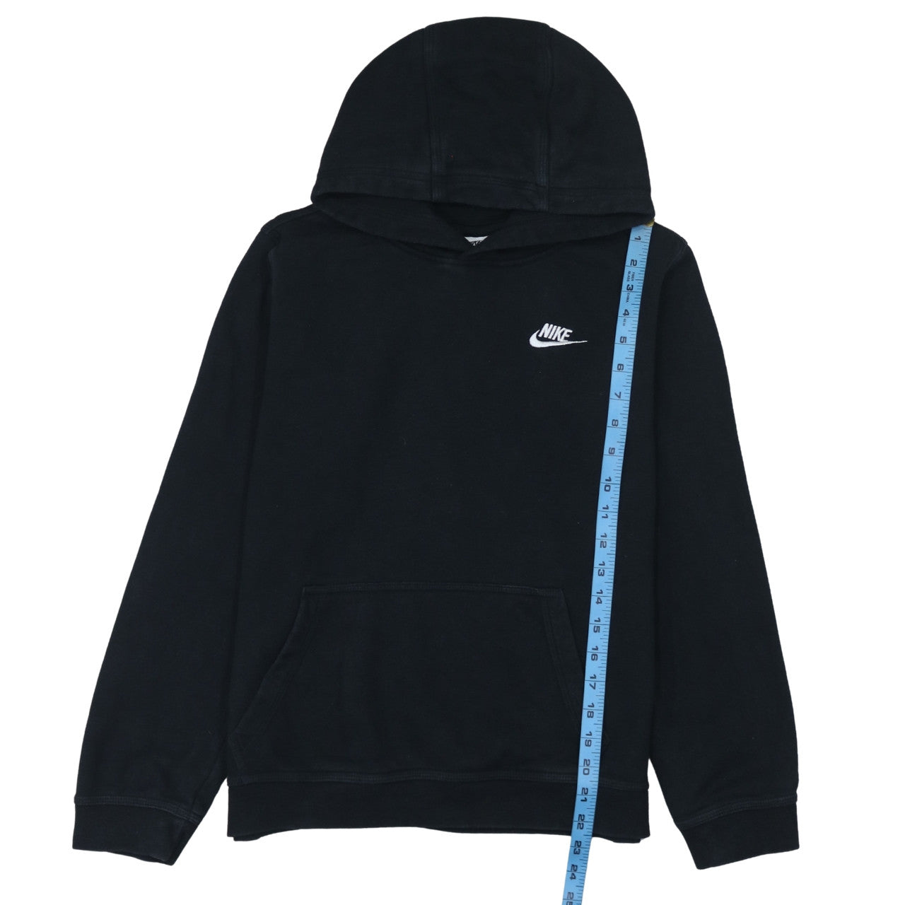 Nike Boys Black XL Pullover Hoodie with Logo