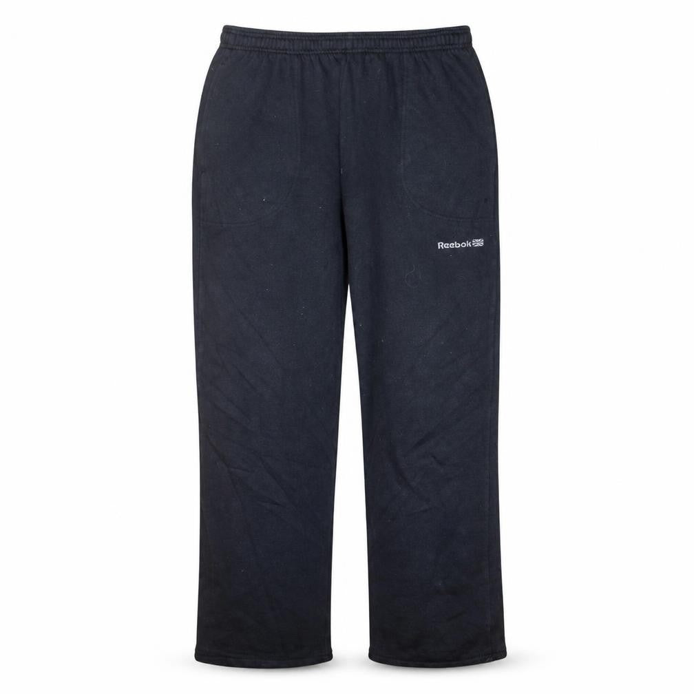 Reebok Men's Black Sweatpants Elastic Waist Soft Fleece Joggers Size M
