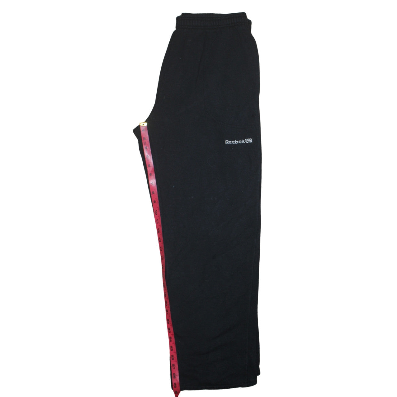 Reebok Men's Black Sweatpants Elastic Waist Soft Fleece Joggers Size M