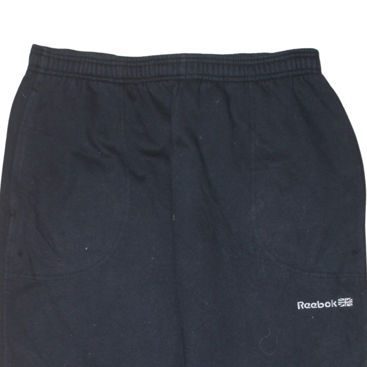 Reebok Men's Black Sweatpants Elastic Waist Soft Fleece Joggers Size M