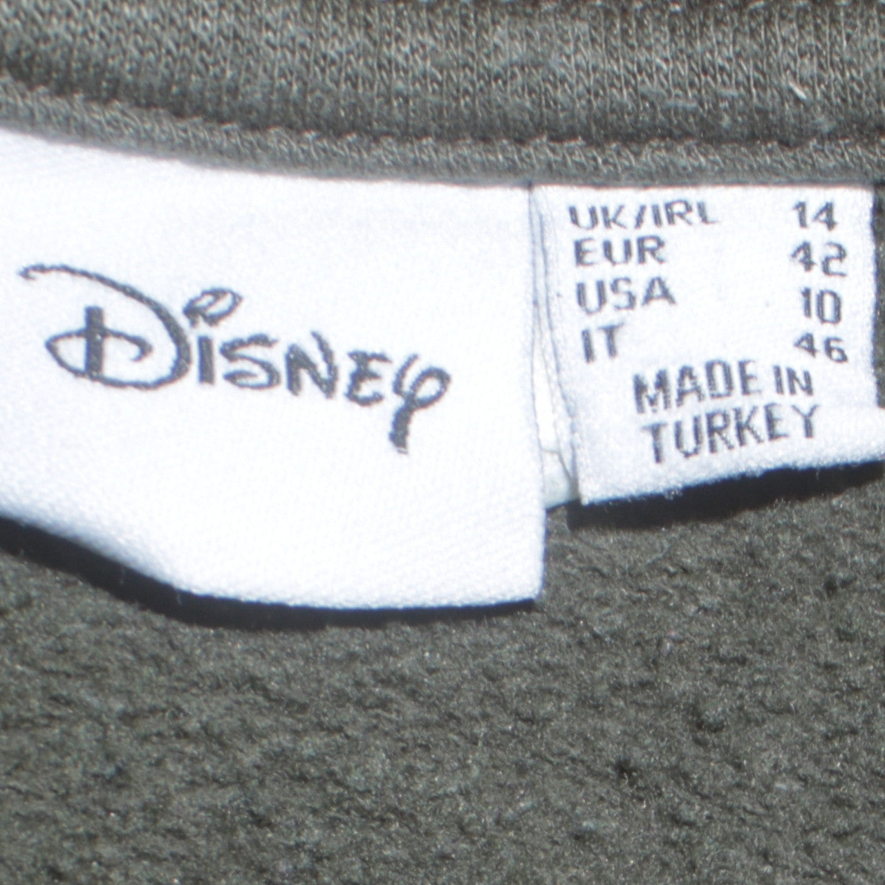 Disney Women Khaki Mickey Mouse 1928 Pullover Sweatshirt Size 14