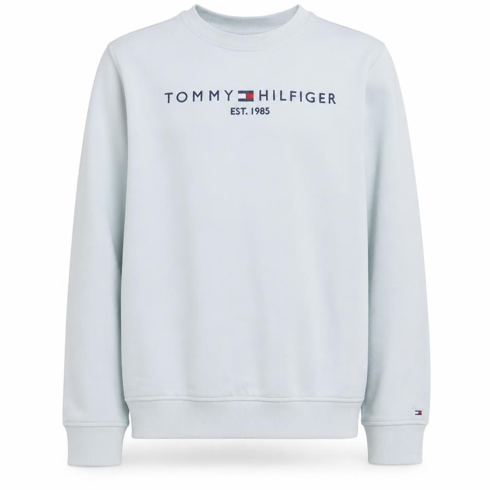 Tommy Hilfiger Boys White Cotton Crew Neck Sweatshirt Size 164