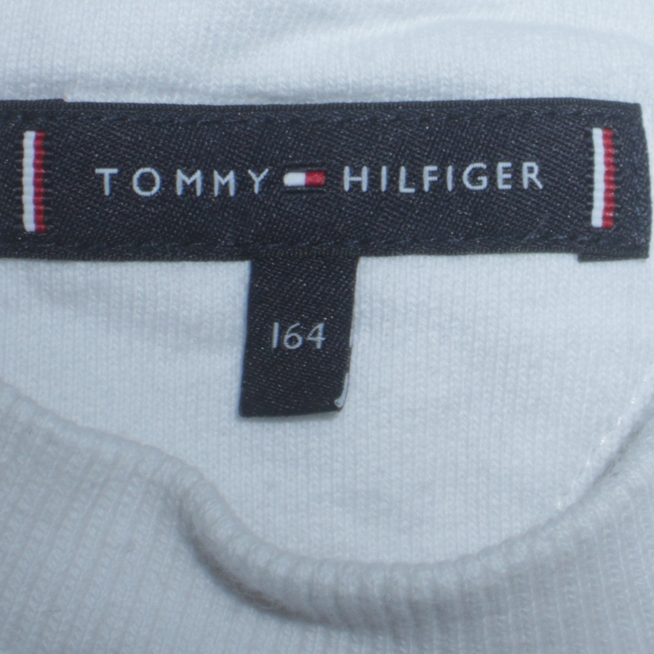 Tommy Hilfiger Boys White Cotton Crew Neck Sweatshirt Size 164