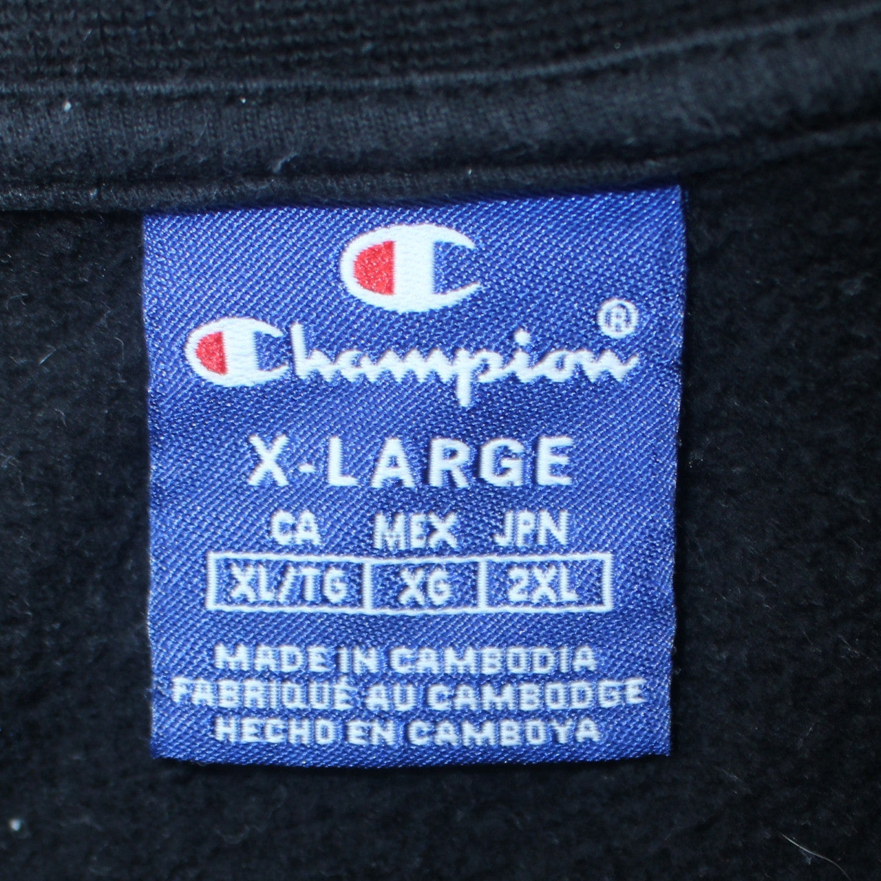 Champion Men's Black XL Pullover Crew Neck Sweatshirt