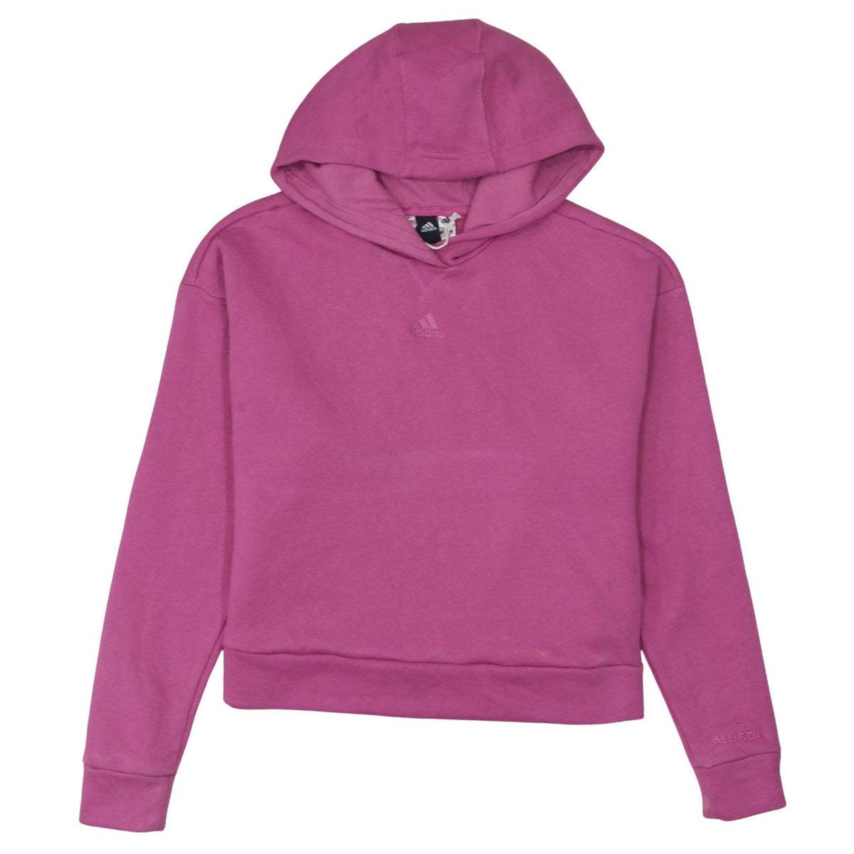 Adidas Girls Pink Pullover Hoodie 13-14 Years Regular Fit Fleece