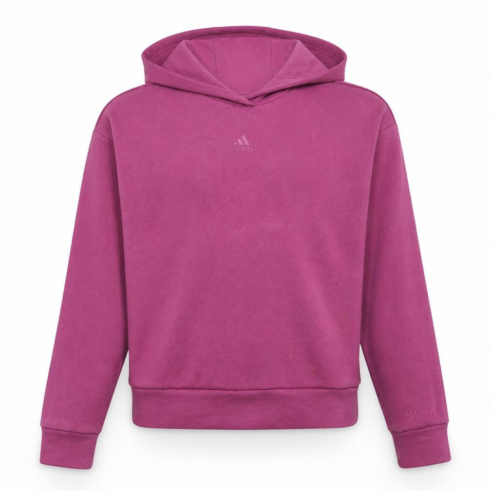 Adidas Girls Pink Pullover Hoodie 13-14 Years Regular Fit Fleece
