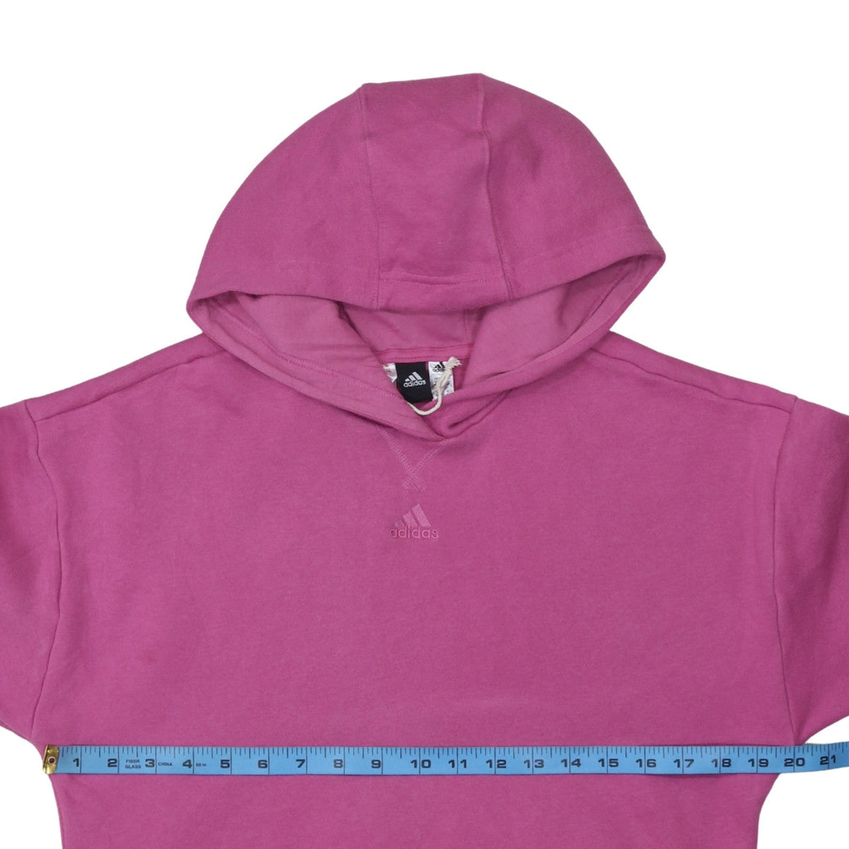 Adidas Girls Pink Pullover Hoodie 13-14 Years Regular Fit Fleece