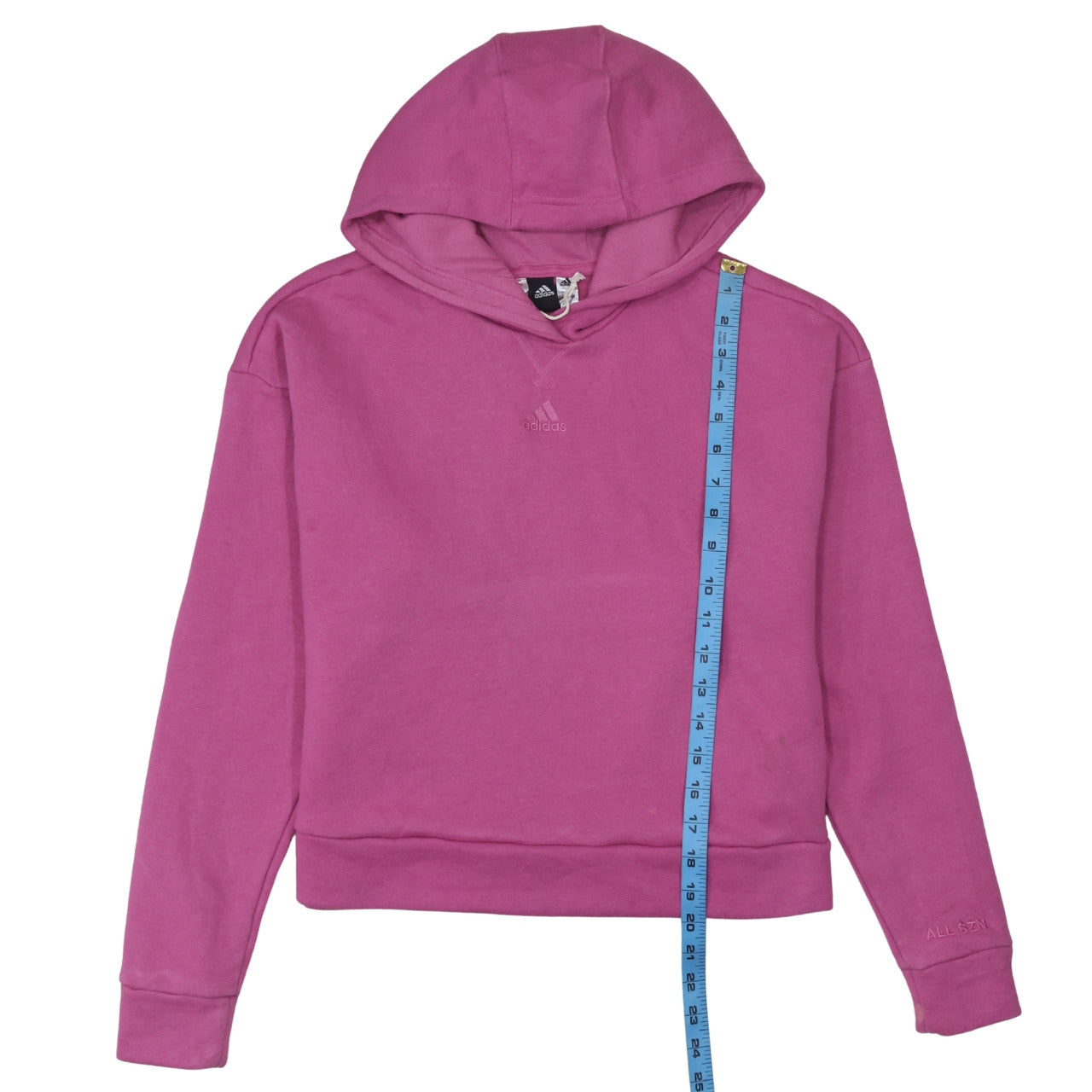 Adidas Girls Pink Pullover Hoodie 13-14 Years Regular Fit Fleece
