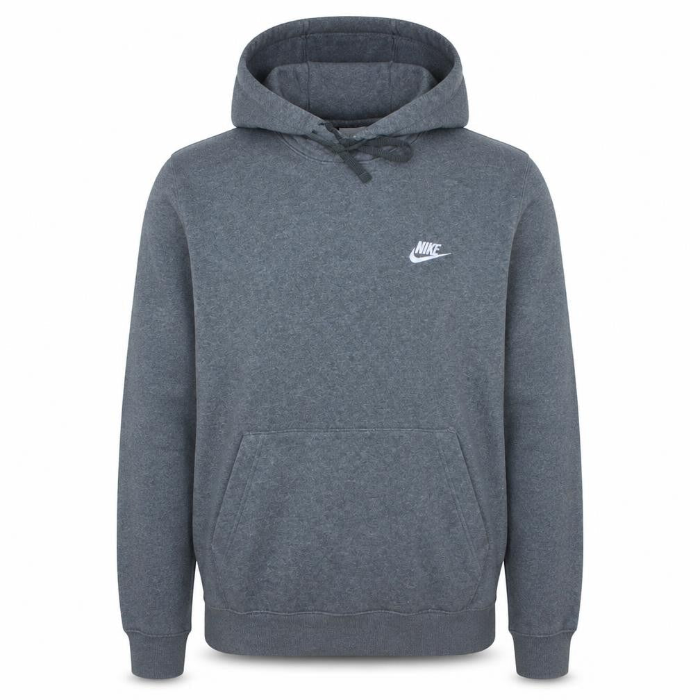 Nike Men's Grey Pullover Hoodie Small Regular Fit Fleece Lined