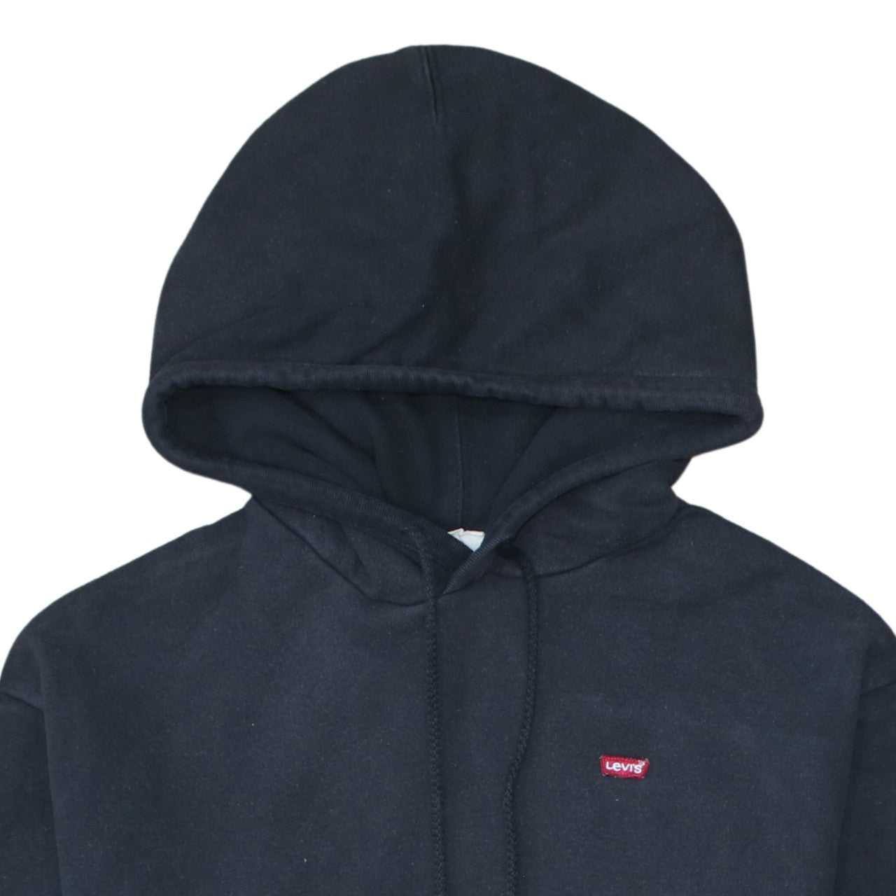 Levi's Men's Black Pullover Hoodie Size S Logo Fleece Sweatshirt