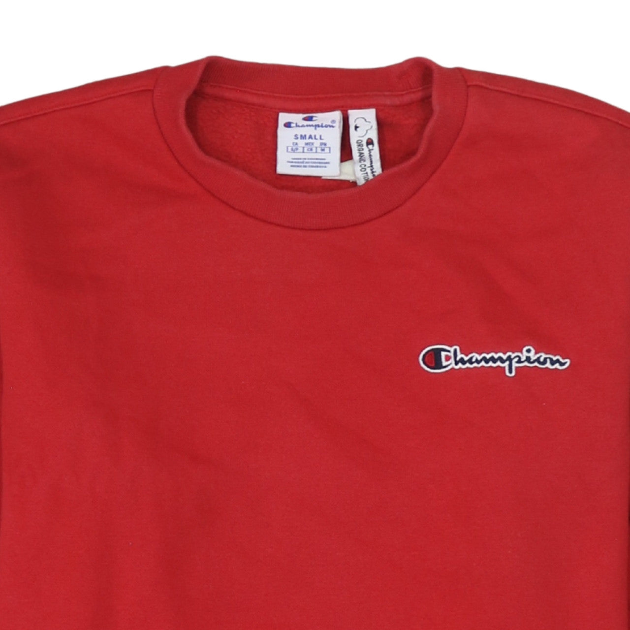 Champion Men's Red Small Crew Neck Pullover Sweatshirt