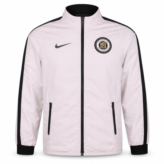 Nike Men's White Track Jacket S Football Club Full Zip Sportswear