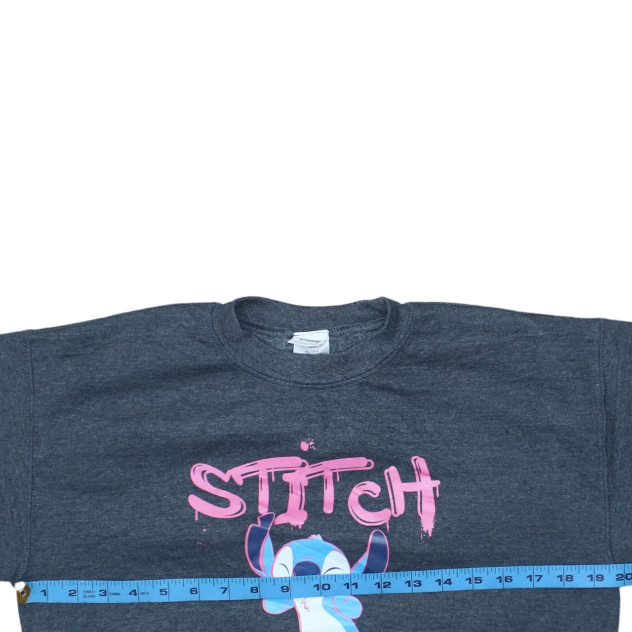 Disney Women’s Navy Blue Stitch Sweatshirt XL Pullover Casual