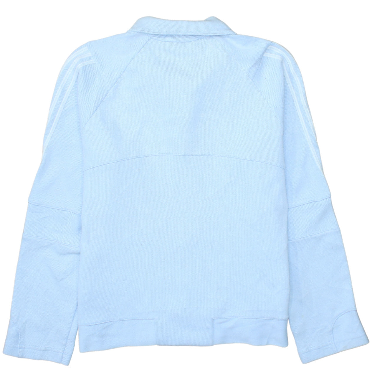 Adidas Women Blue Size 18 Track Jacket Full Zip Sportswear