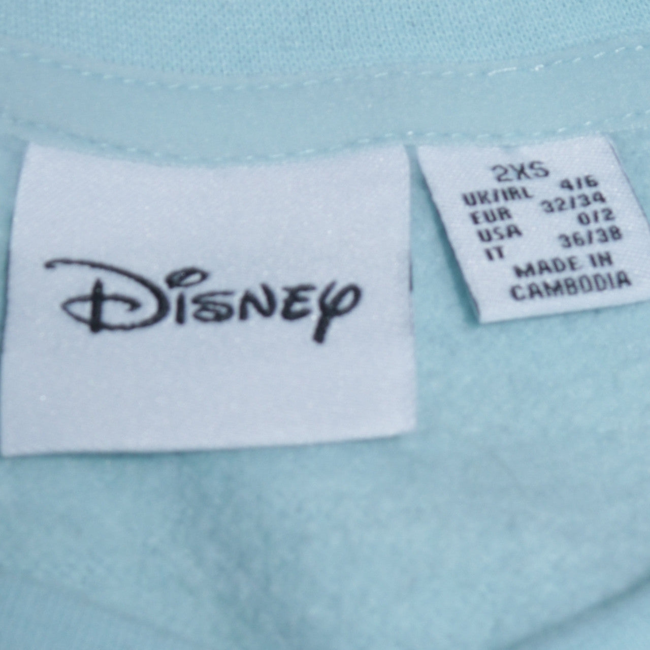 Disney Primark Women Blue Stitch Pullover Sweatshirt Size 2XS