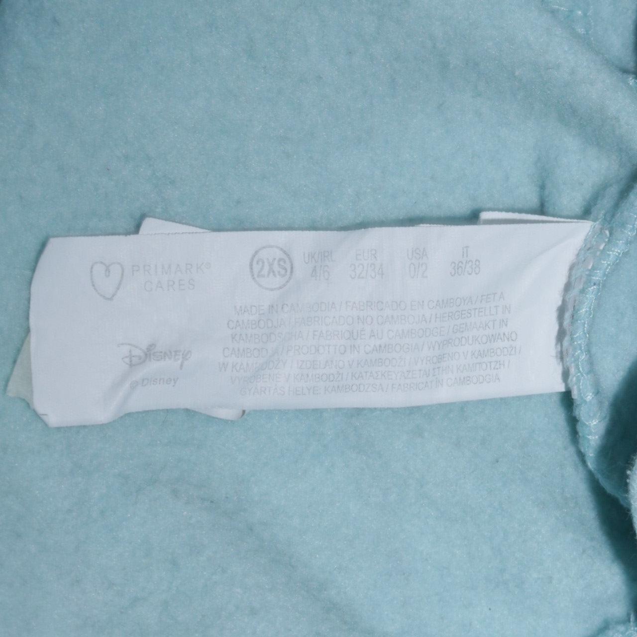 Disney Primark Women Blue Stitch Pullover Sweatshirt Size 2XS