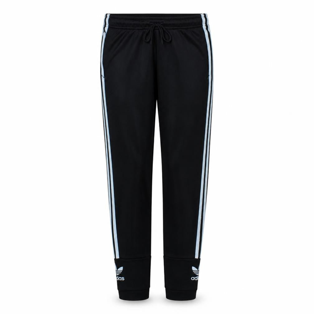 Adidas Womens Black Size 12 Track Pants with Side Stripes