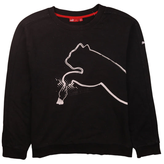 Puma Men's Black 2XL Graphic Pullover Sweatshirt