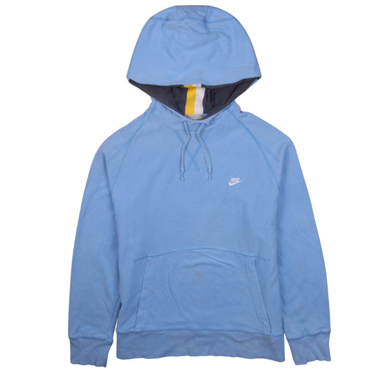 Nike Men's Blue Pullover Hoodie S Logo Fleece Sportswear