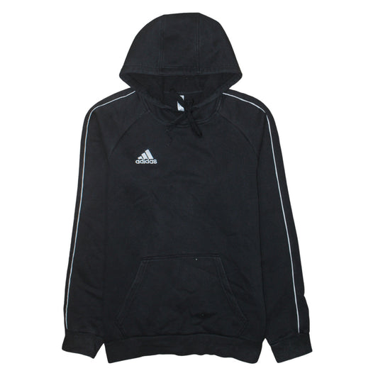 Adidas Men's Black Pullover Hoodie Size S Sports Fleece Sweatshirt