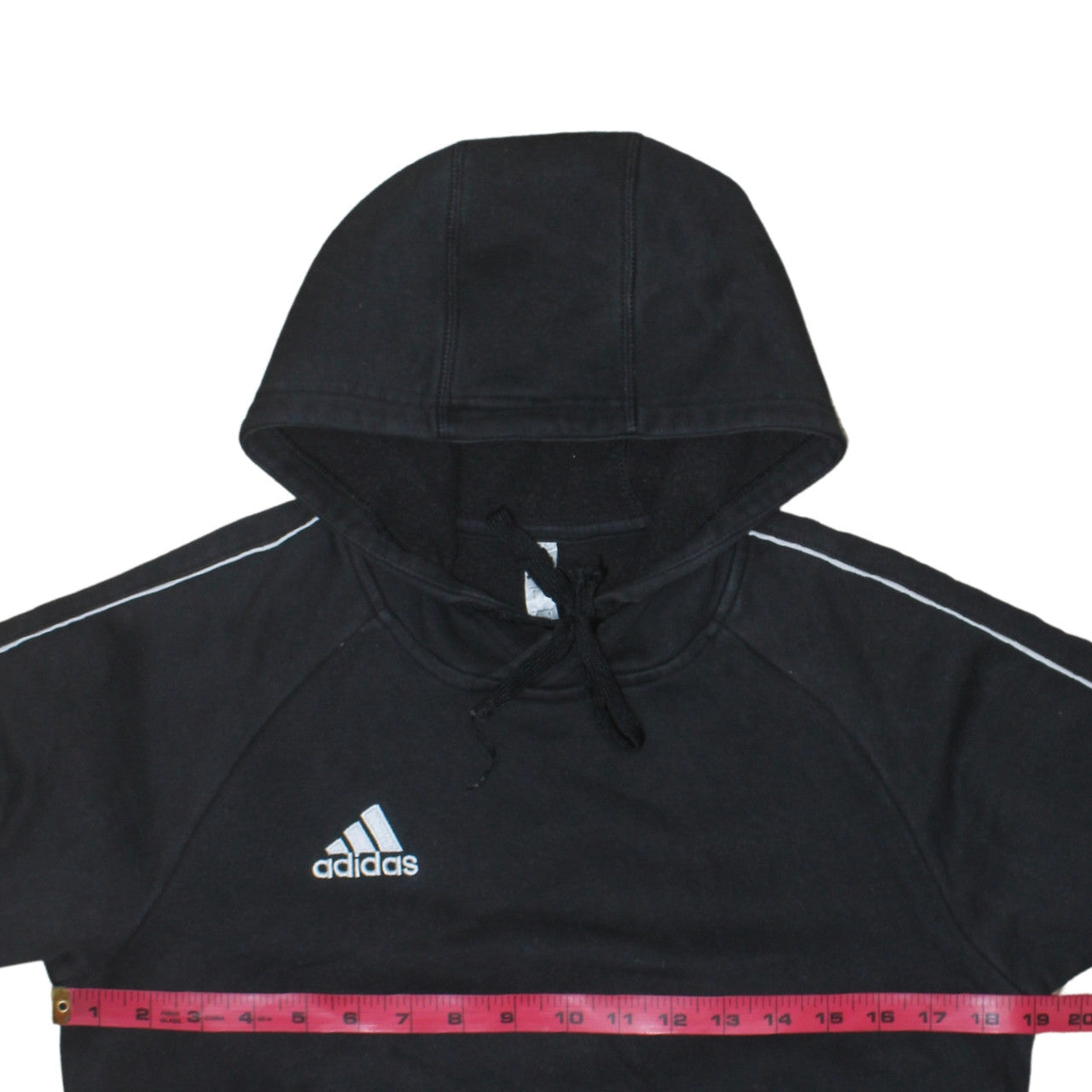 Adidas Men's Black Pullover Hoodie Size S Sports Fleece Sweatshirt