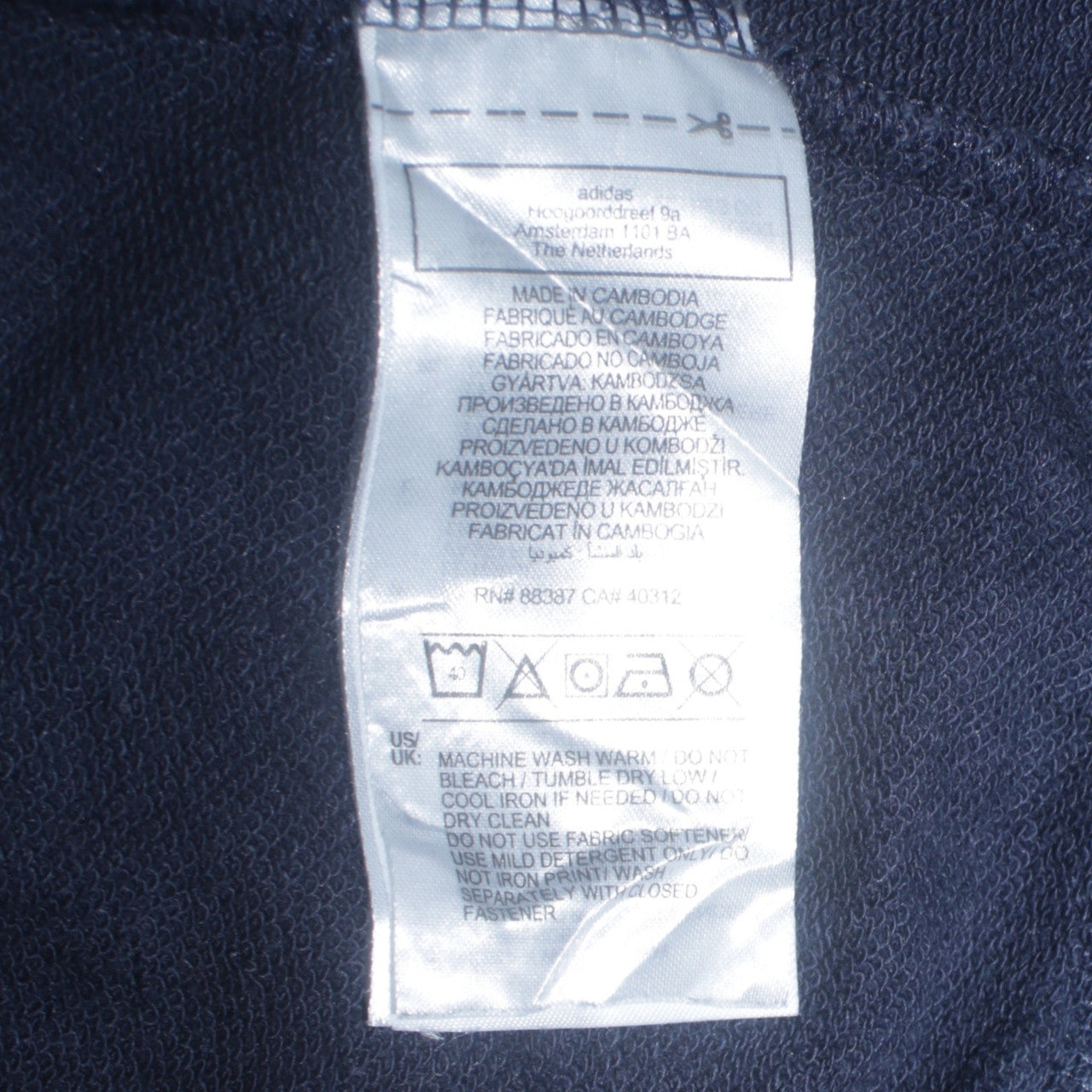 Adidas Womens Blue Colourblock 1/4 Zip Pullover Sweatshirt Size 8