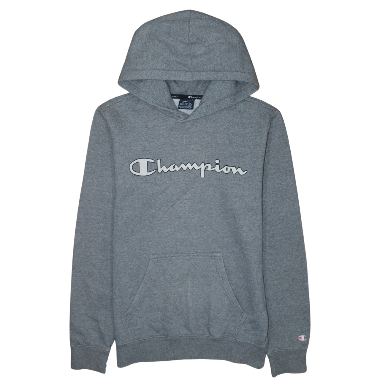 Champion Men's Grey Pullover Hoodie Small Logo Sportswear