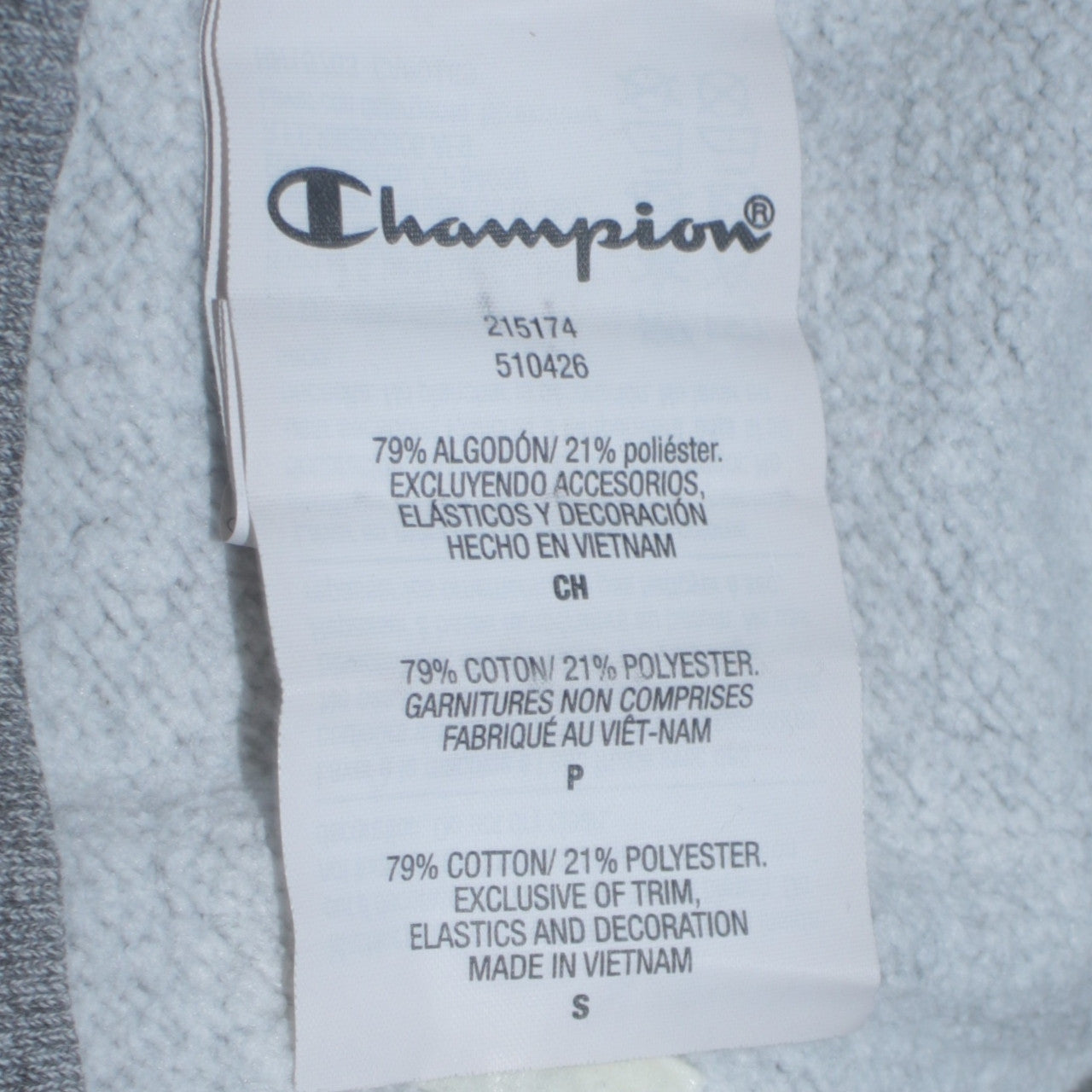Champion Men's Grey Pullover Hoodie Small Logo Sportswear