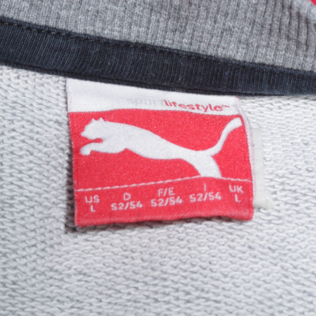 Puma Mens Grey Crew Neck Pullover Sweatshirt Size L