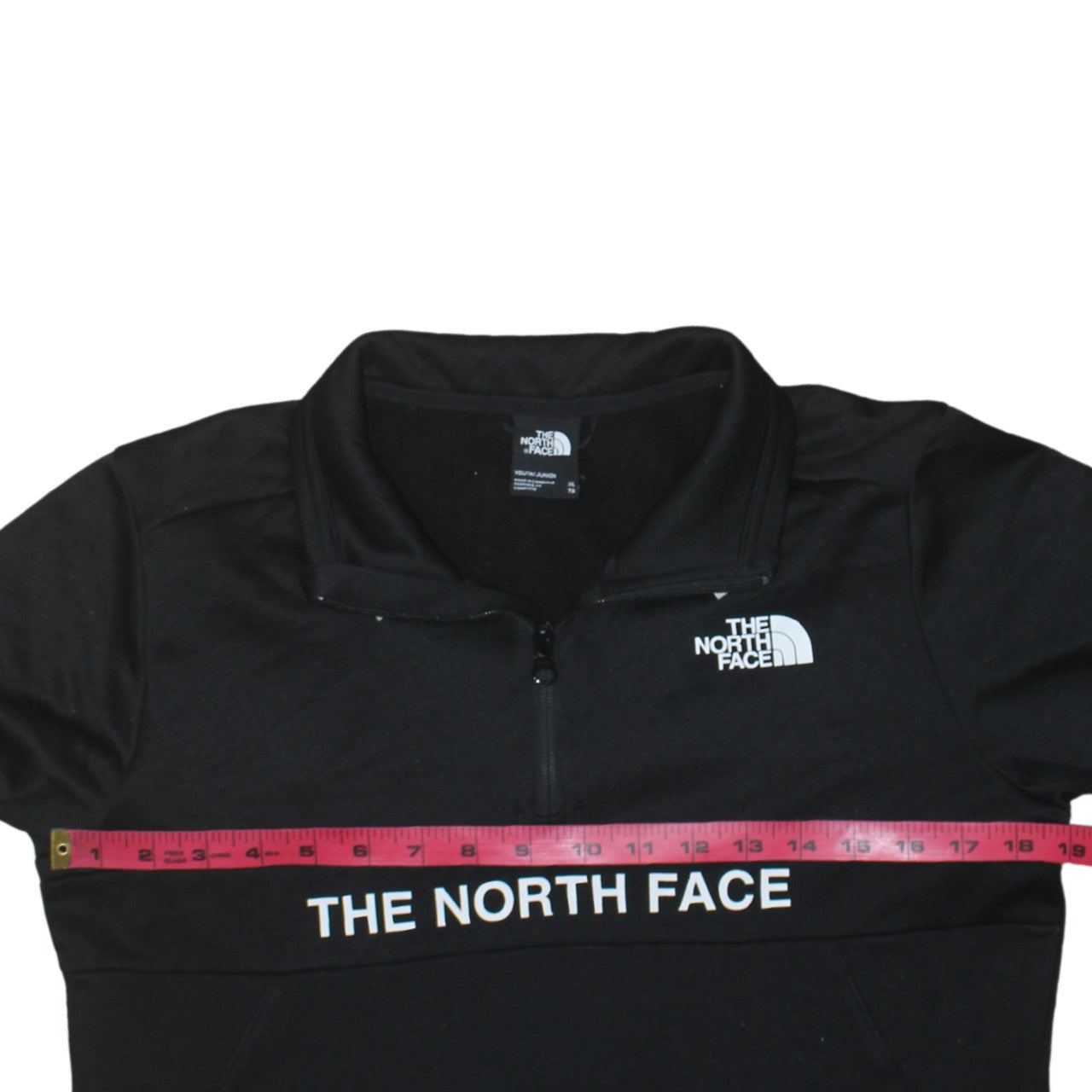 The North Face Boys Black XL 1/4 Zip Fleece Sweatshirt