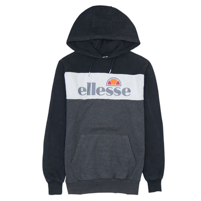 Additional front view of Ellesse Men’s Grey Pullover Hoodie XS Graphic Logo Fleece