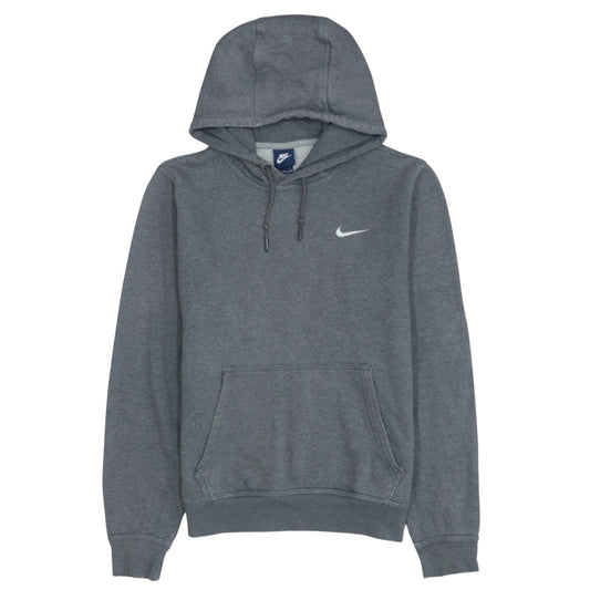 Nike Men's Grey Pullover Hoodie Size S Regular Fit Fleece Sweatshirt