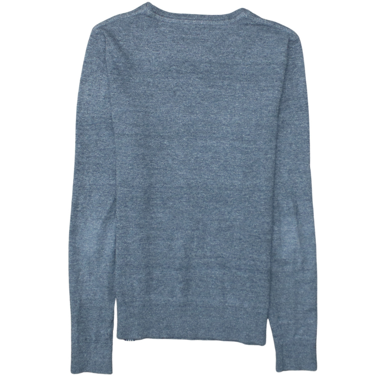 Tommy Hilfiger Men's Blue Crew Neck Cotton Knit Jumper Size S