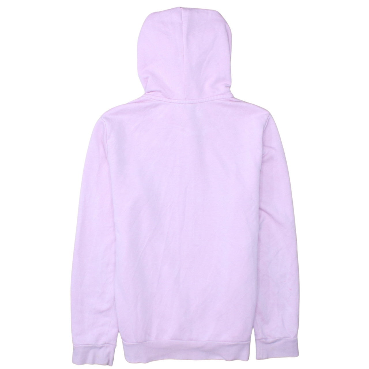 Adidas Womens Pink Pullover Hoodie Medium Cotton Blend Logo Outdoor
