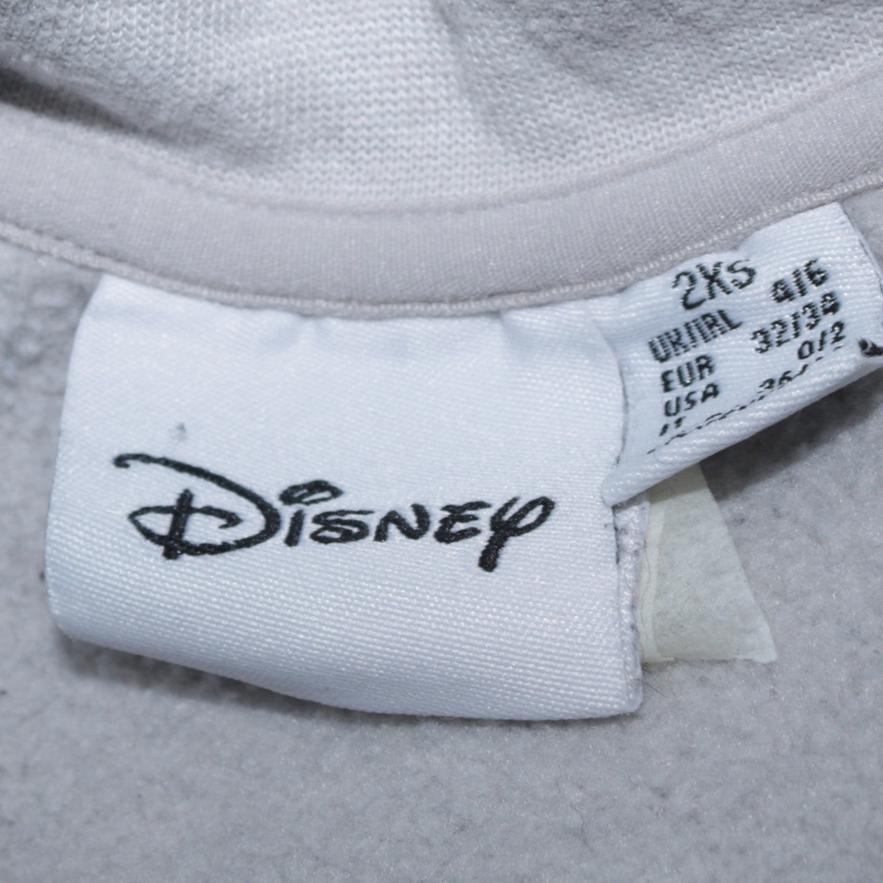 Disney Primark Women Grey Mickey Mouse Pullover Sweatshirt 2XS UK 4/6