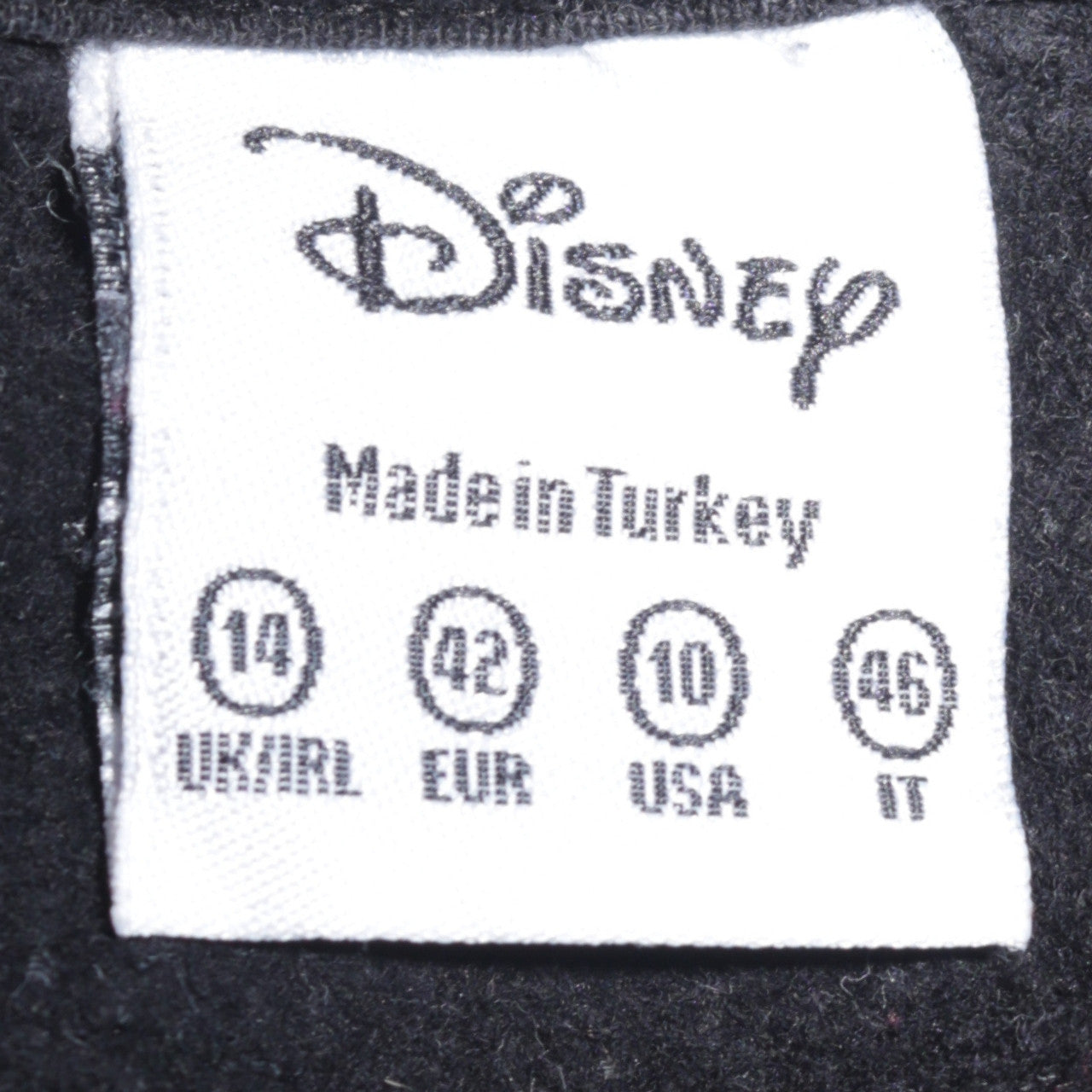 Disney Women Black Sequin Minnie Mouse Pullover Sweatshirt Size 14