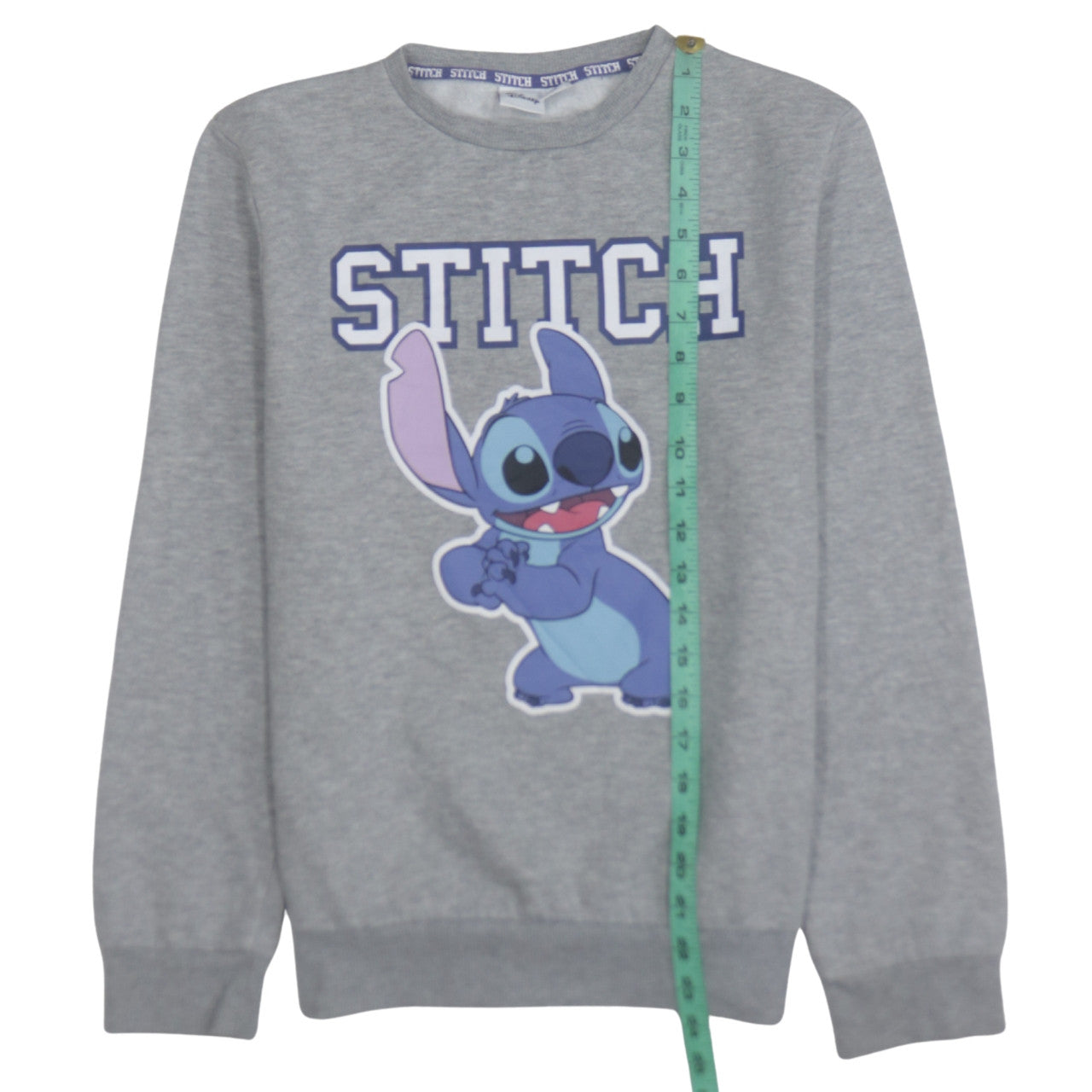 Disney Women Grey Stitch Sweatshirt Small Pullover Casual