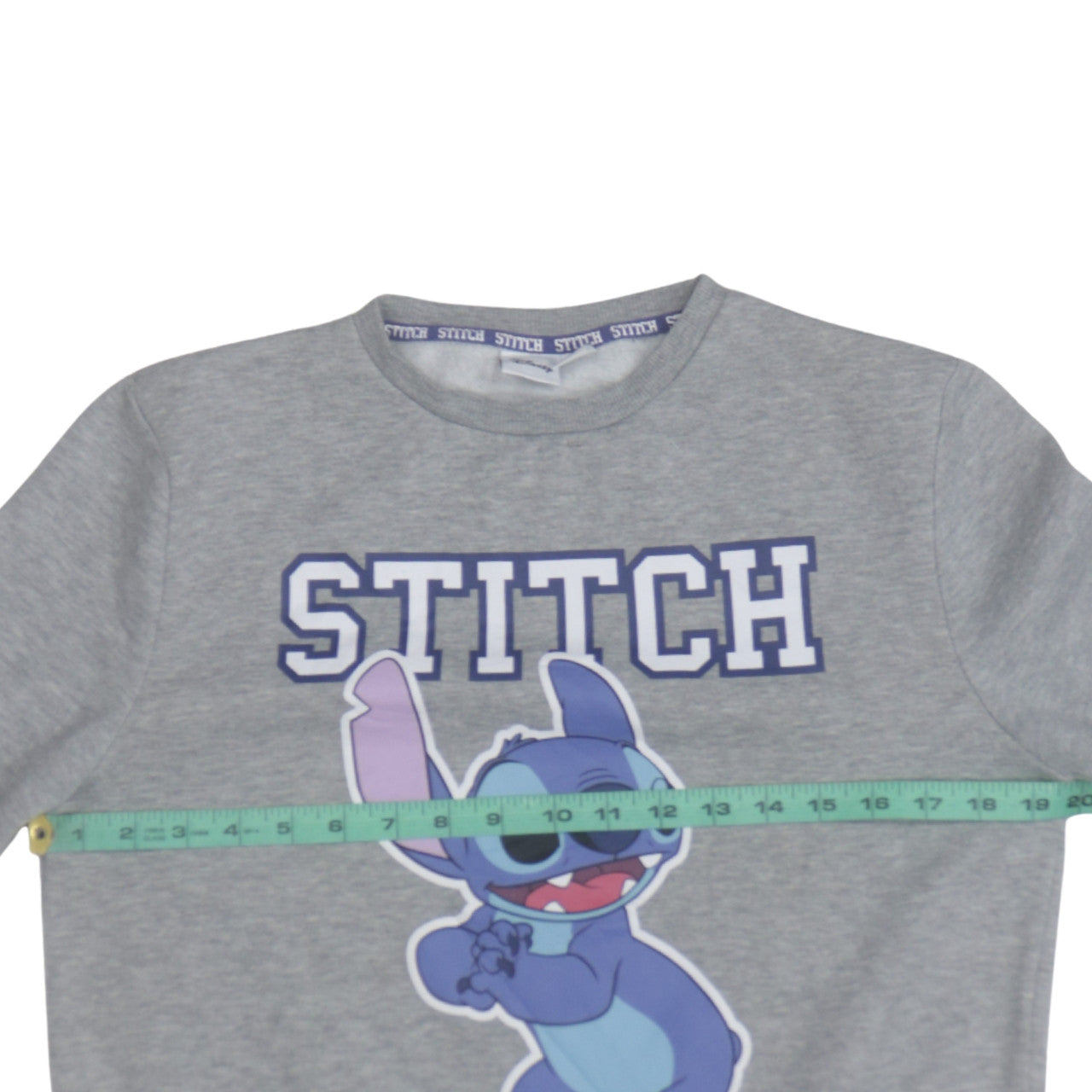Disney Women Grey Stitch Sweatshirt Small Pullover Casual