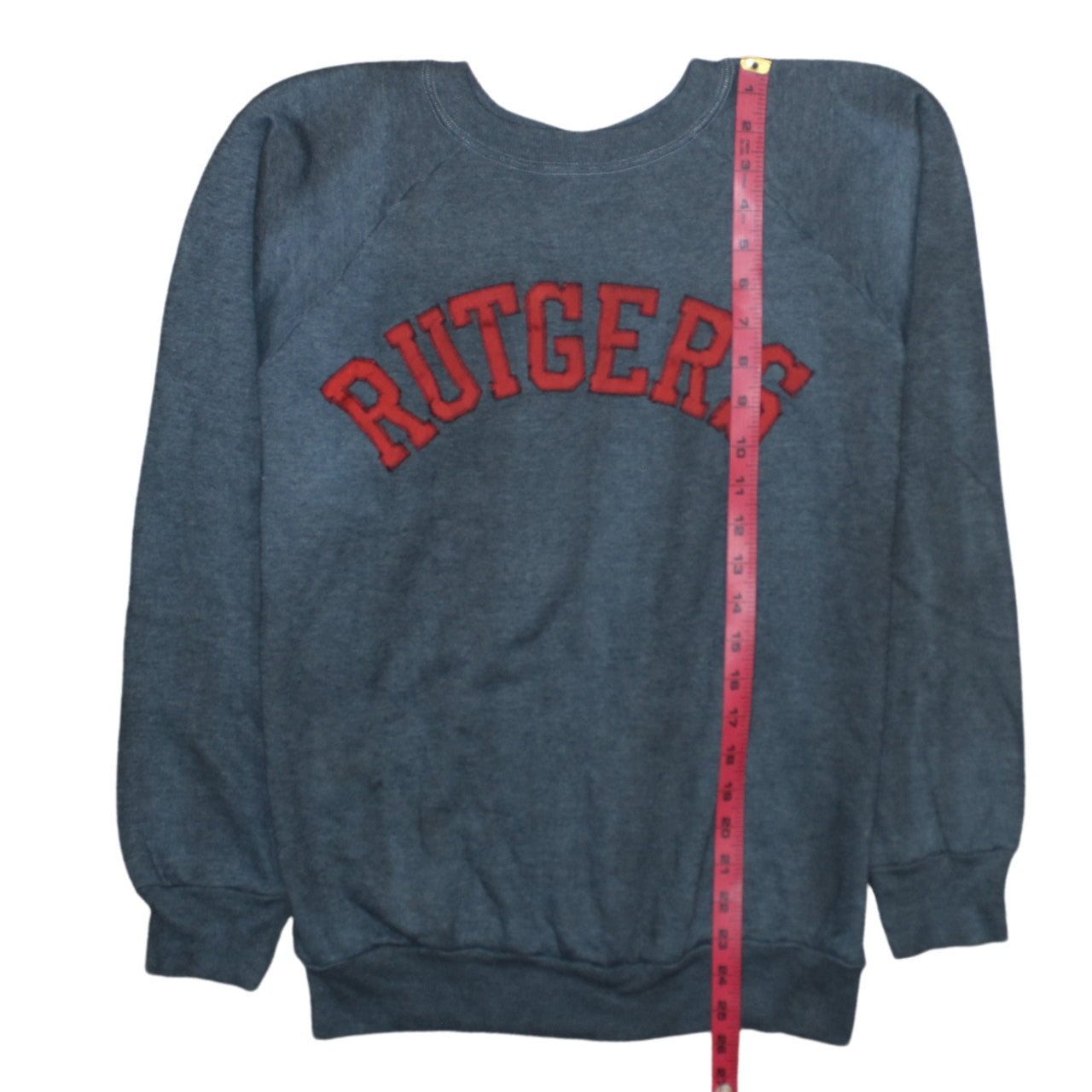Champion Men's Blue Rutgers Crew Neck Sweatshirt Size L Vintage