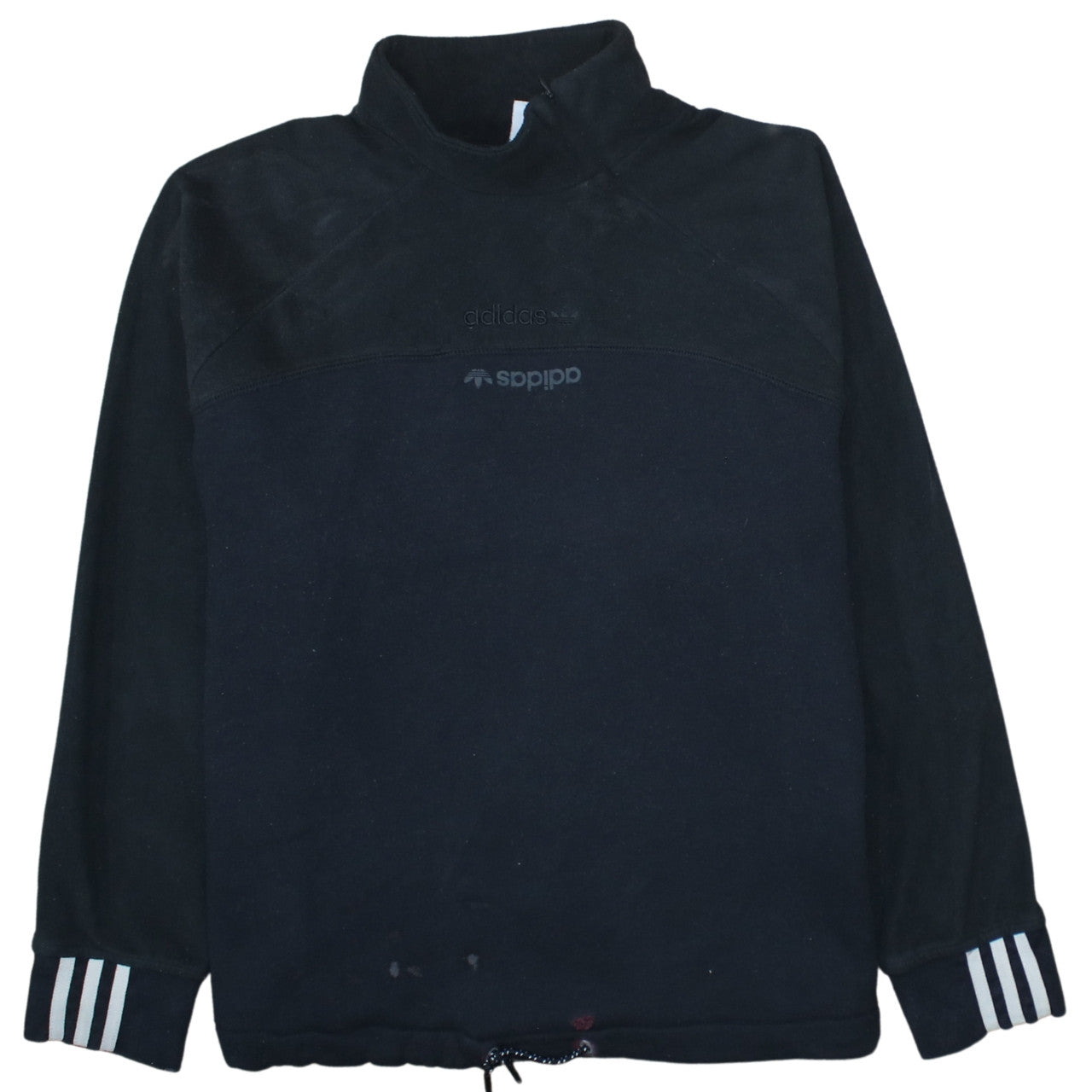 Adidas Womens Black Size 18 Fleece Pullover Sweatshirt