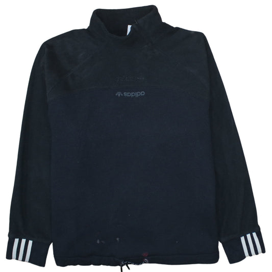 Adidas Womens Black Size 18 Fleece Pullover Sweatshirt