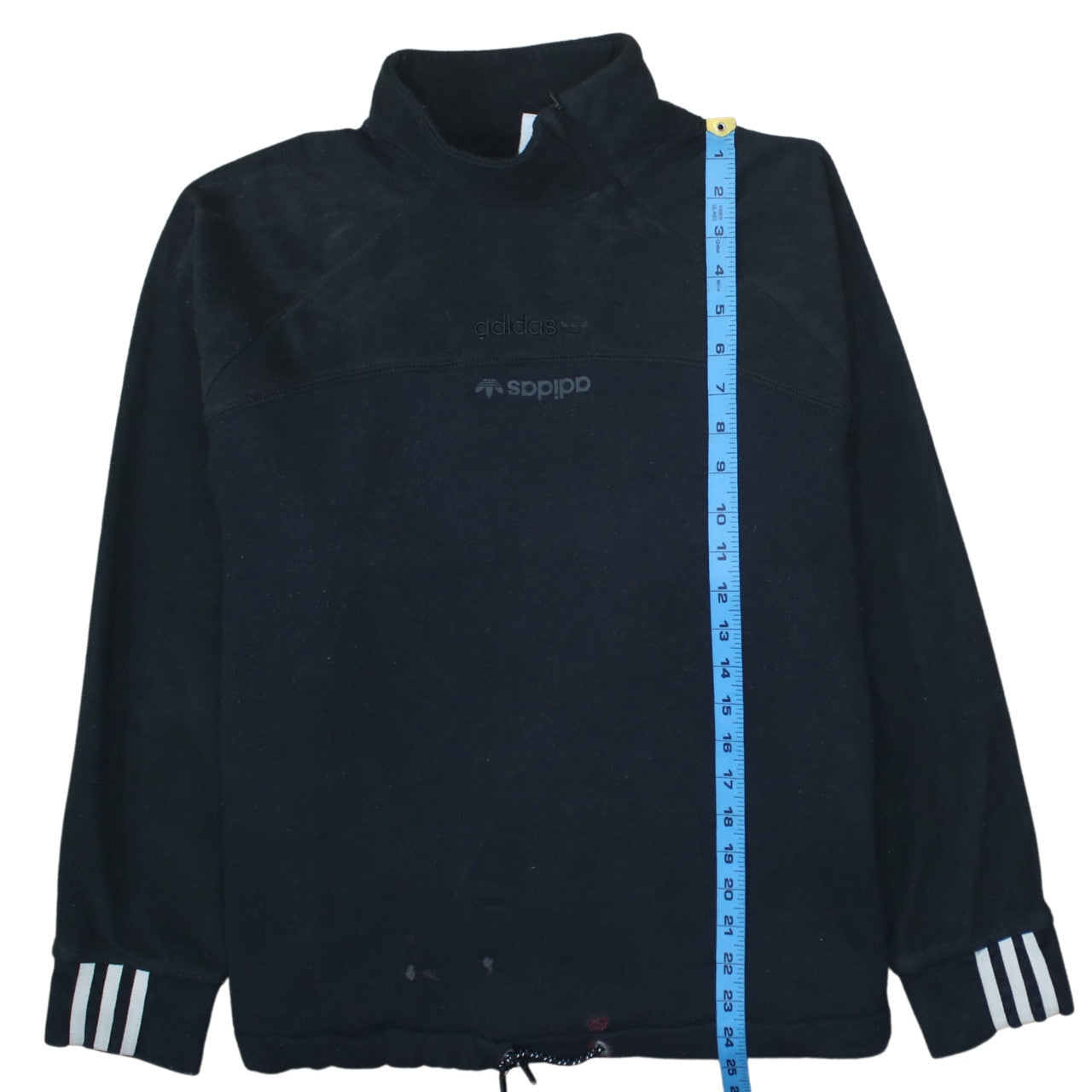 Adidas Womens Black Size 18 Fleece Pullover Sweatshirt