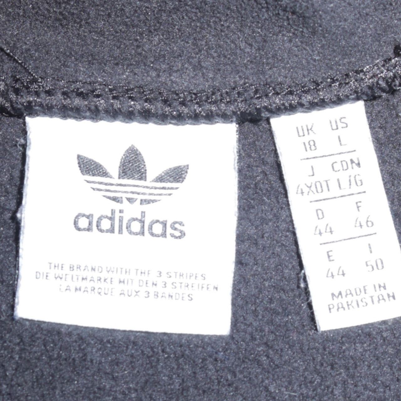 Adidas Womens Black Size 18 Fleece Pullover Sweatshirt