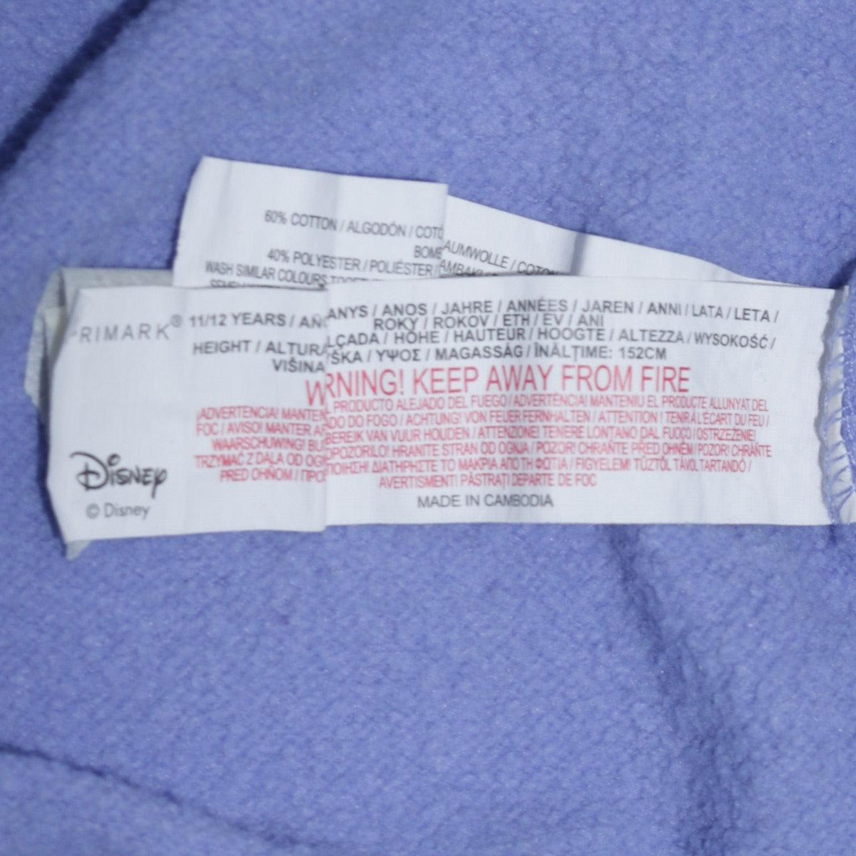 Disney at Primark Girls Blue Stitch Pullover Sweatshirt 11-12 Years